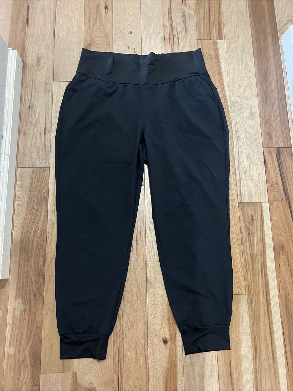 Adidas Black High Waisted Lightweight Track Parley Ocean Plastic Joggers Size XL - Picture 2 of 10